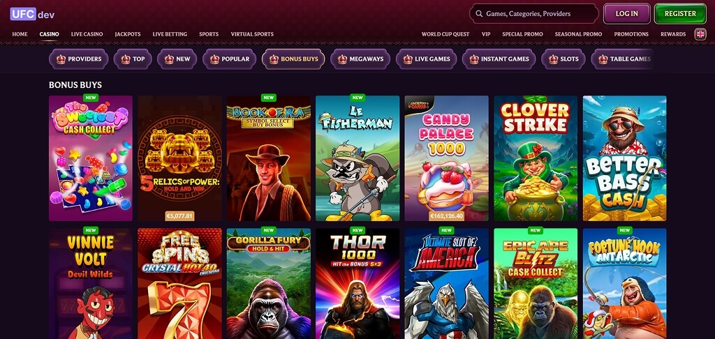 DicePalace Casino Games