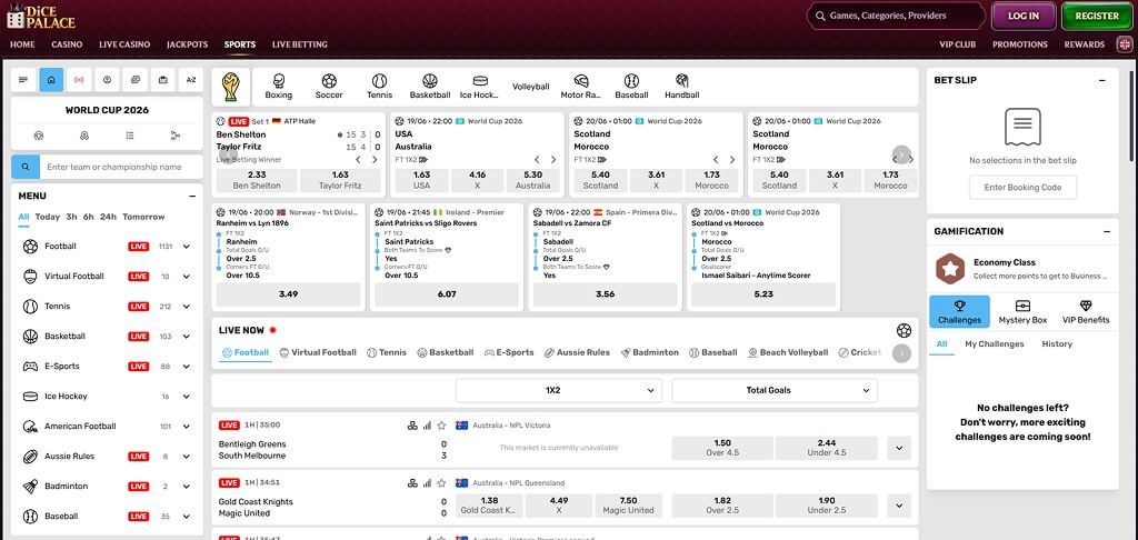 DicePalace Casino Sport Betting